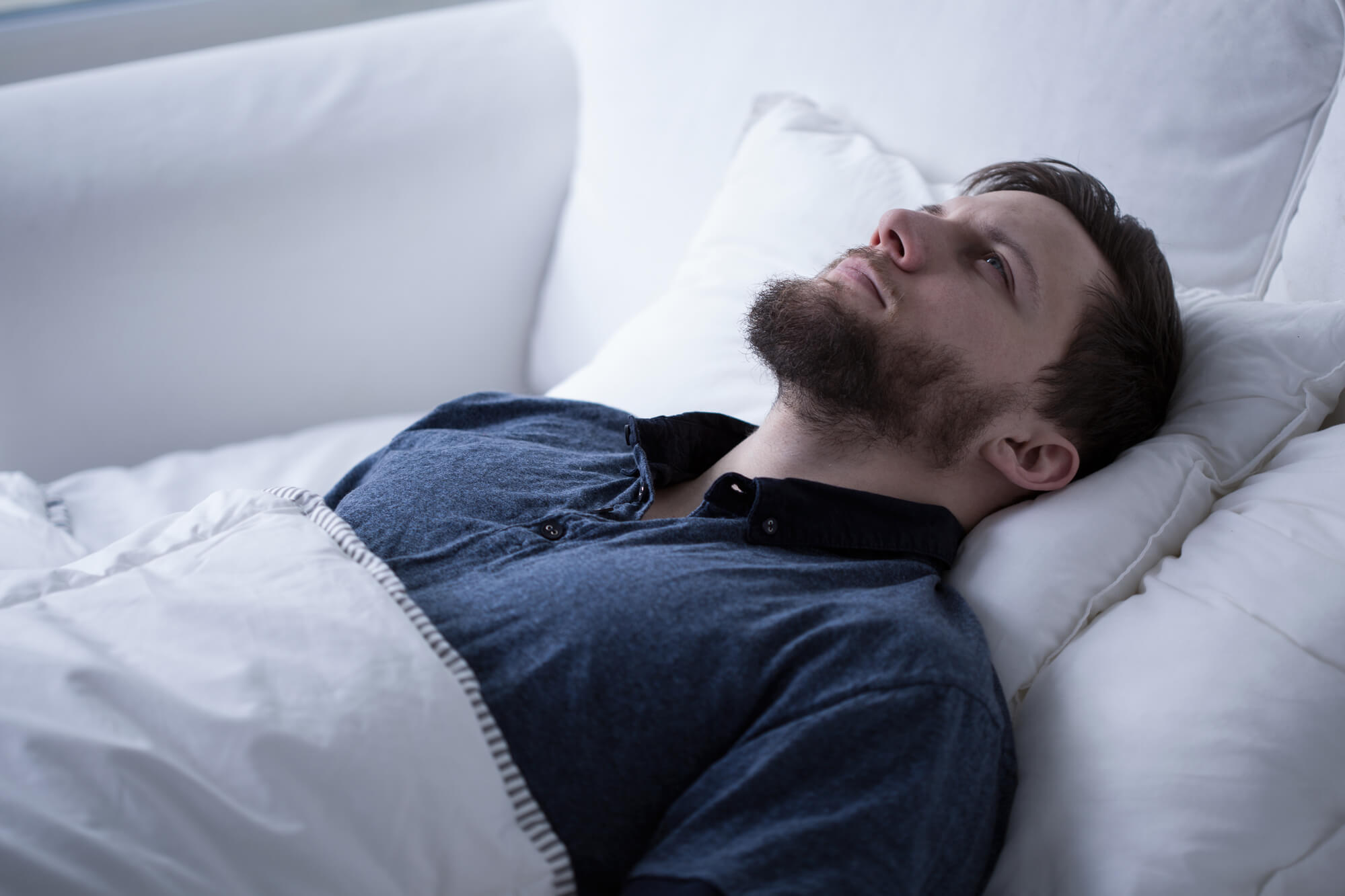 man who needs eye mask heated